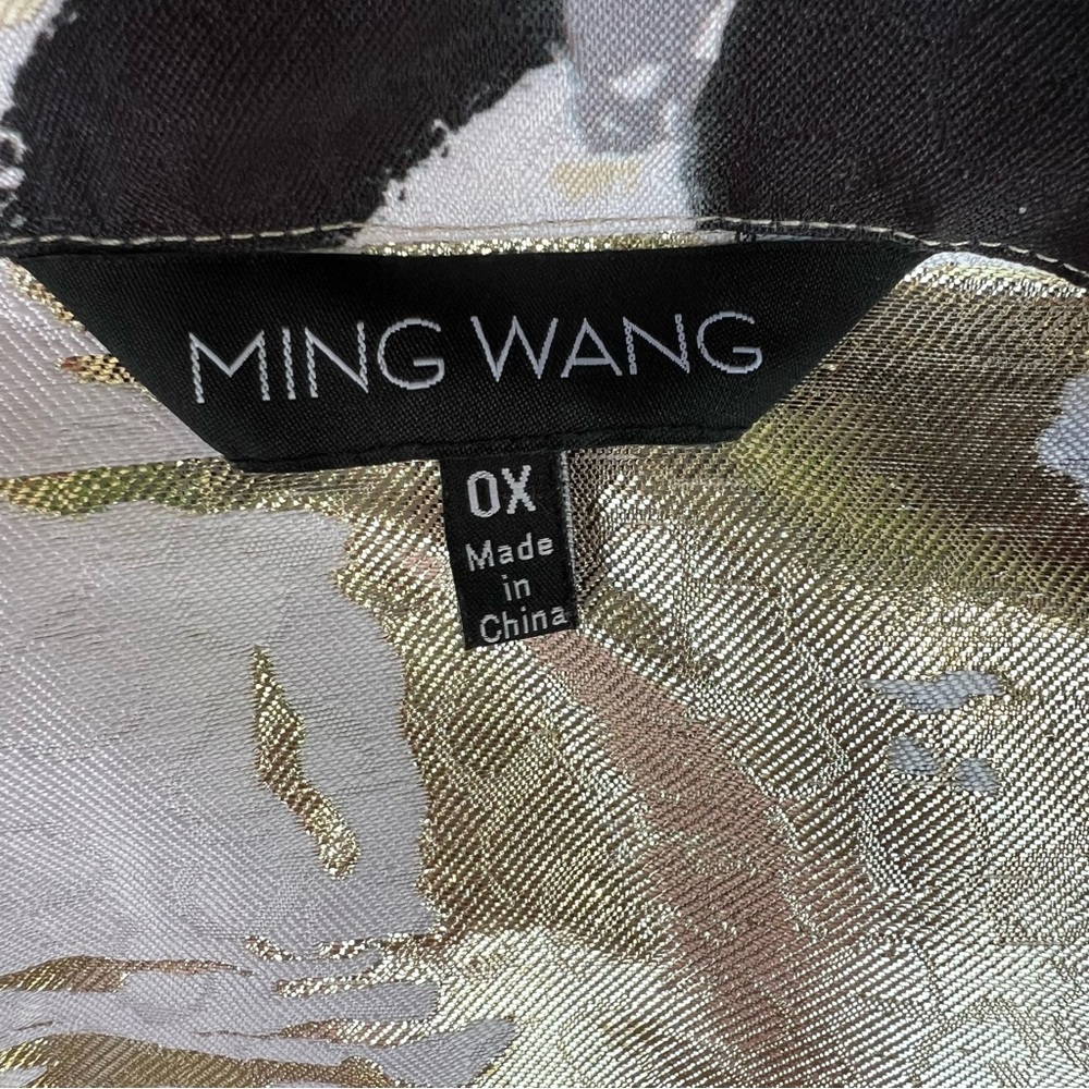 Ming Wang Metallic Abstract Patterned Women's Jac… - image 8